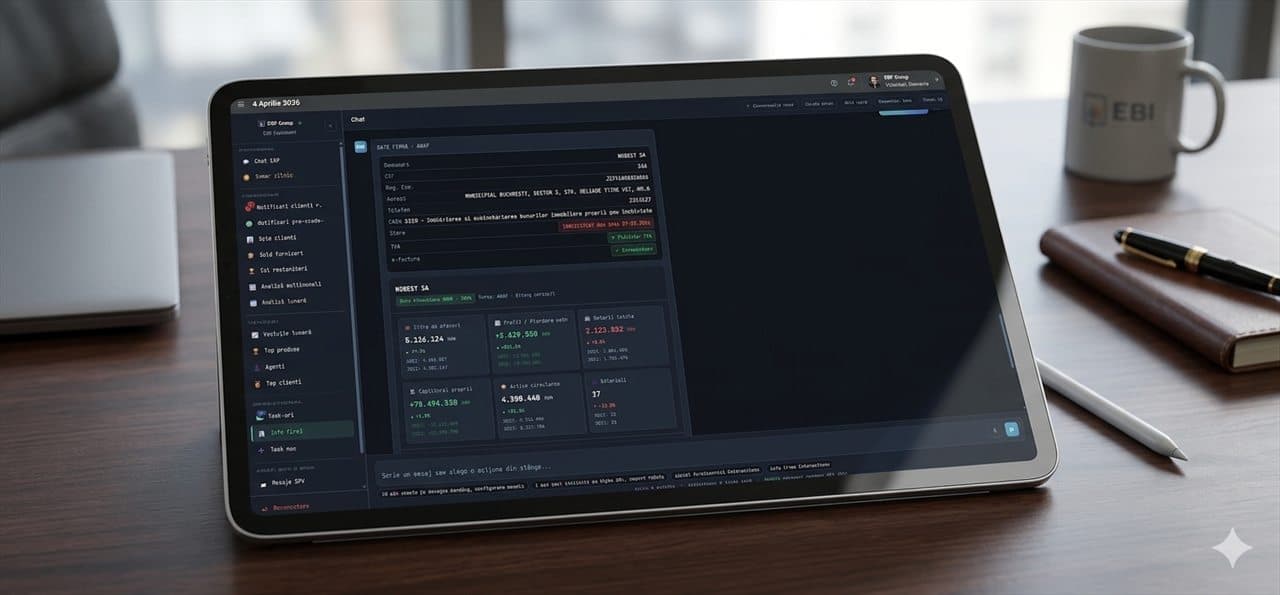 ES1 Assistant, dezvoltare custom ERP Group