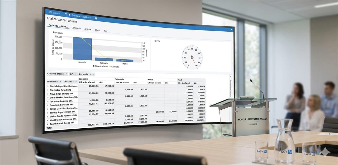 Dashboard vanzari Soft1