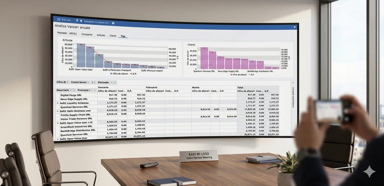 Dashboard vanzari avansat Soft1